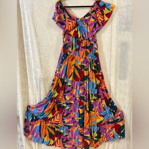 Terra & Sky Tiered Elastic Waist Sundress sz 2X